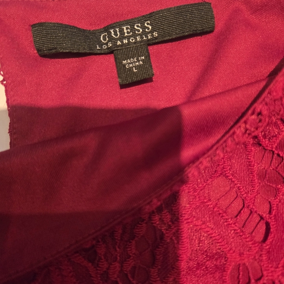 Guess Long Sleeve Crop Blouse - Picture 4 of 6